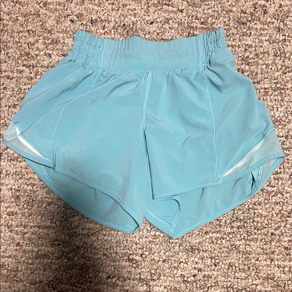 Women's Light Blue Lululemon Shorts 2 inch
